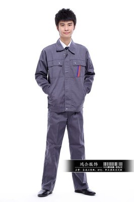 【工作服 套裝 男 工廠工程服制服 勞保服裝汽車維修工作服】價格,廠家,圖片,制服、工作服,廣州鴻企服飾-